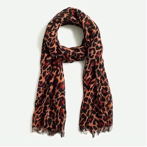 J.Crew Breezy Leopard Scarf